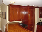 Custom mahonany cabinetry