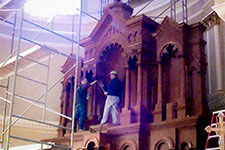 Custom Reredos construction - Immaculate Conception, Chicago, IL